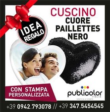 CUSCINO CUORE PERSONALIZZATO