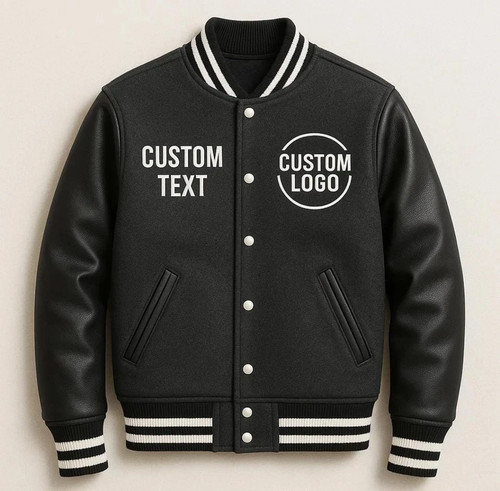 Giacca letterman fatta mano - giacca, a