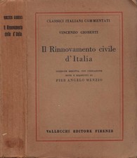 Il Rinnovamento civile d'Italia. . Vincenzo Gioberti. 1925. .