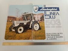 brochure depliant originale trattore Lamborghini linea blu 503 DT DTS monopagina