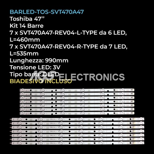 Kit barre strip led - 14,