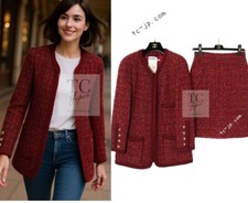CHANEL 90A Vintage Red Wool
