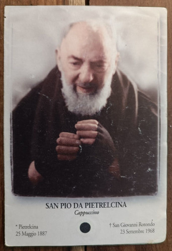 Holy card santino - card,