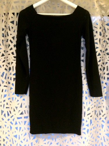 Vestito aderente nero glitter - vestito,