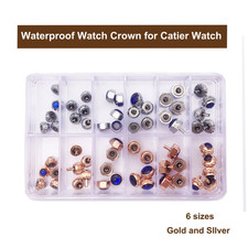 Corona per Cartier Ricambi Riparazione Orologiaio Set Attrezzi Ricambio