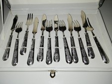 Servizio Di  12 Posate Anni '70,  Placcate In Argento