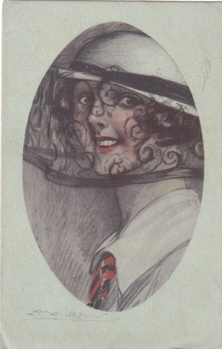 Cartolina dell illustratore - cartolina, dell'illustratore
