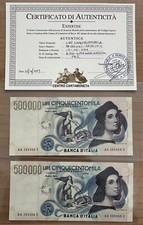 500000 500.000 LIRE RAFFAELLO CONSECUTIVE 1997 FDS ASSOLUTO UNC GEM BELLISSIME