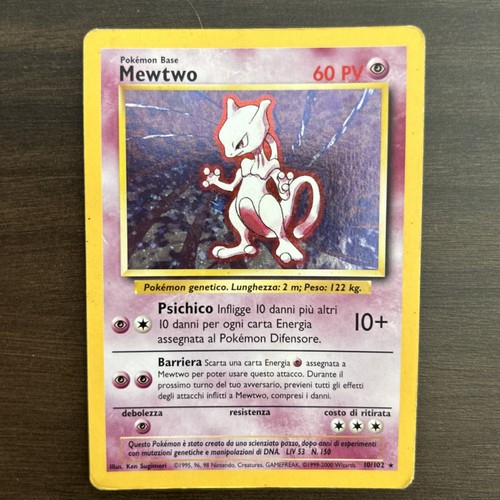 Carta pokemon mewtwo - carta, set