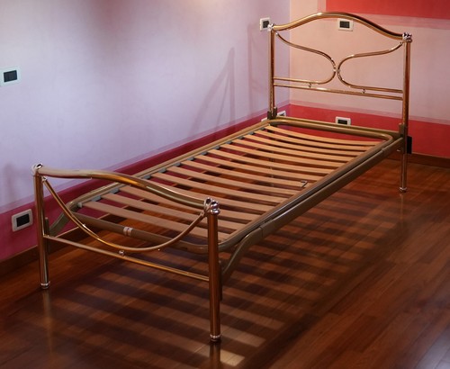 Letto ottone placcato - ottone, oro