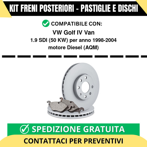 Kit freni posteriori - kit, vw
