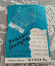 BALLABILI CAMPESTRI per fisarmonica e clarino 7 spartiti Edizioni ATHER H