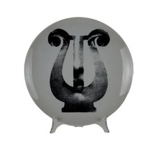 Piatto Vintage P. Fornasetti 'Tema e Variazioni' Italia Anni 60 - Porcellana