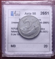 NL* ITALIA 5 LIRE DELFINO 1959