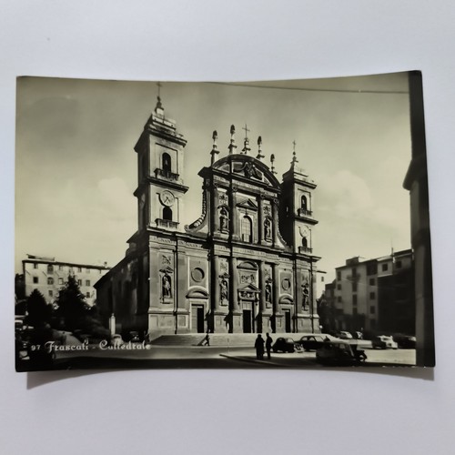 Frascati cattedrale cartolina - frascati,