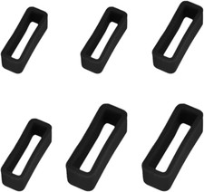 6 Anelli Di Ricambio Neri