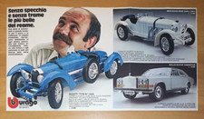 BBURAGO MERCEDES BENZ SSKL BUGATTI TYPE59 PORSCHE 911 DATSUN 280Z BMW Pubblicità
