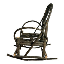 Antica sedia dondolo - a, rustica