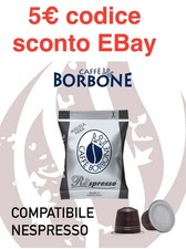400 capsule caffè Borbone Respresso nera compatibili Nespresso*