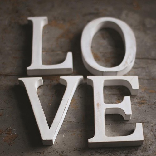 Insegna lettere love - "love", grande