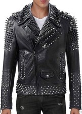 Giacca pelle uomo punk rock