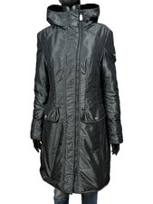 Peuterey Parka Grigio Lucido Donna Taglia 44 / M Giubbotto con zip Pari al Nuovo