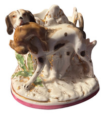 Vtg Staffordshire 3" Hunting