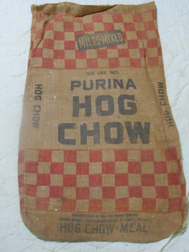 Borsa vintage purina hog - hog, chow