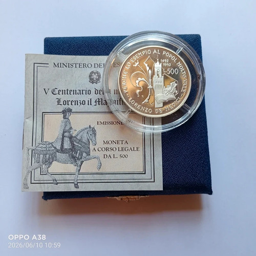 500 lire argento lorenzo - lire, il