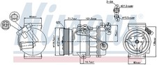 NISSENS 89386 Compressore