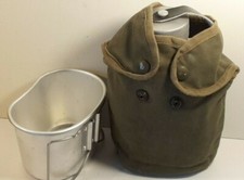 SCONTO 50%-BORRACCIA MILITARE-ALLUMINIO + GAVETTINO-TERMOFODERA-FONDO MAGAZZINO