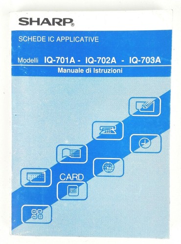 Sharp 701 manuale - sharp,