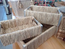 Vassoi Rettangolari Paglia Set