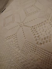 Coperta Uncinetto colore Ecrù