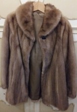 ABBIGLIAMENTO DONNA - VINTAGE - PELLICCIA VERO VISONE - TAGLIA 42