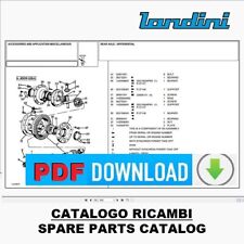 Trattore LANDINI 7830 a ruote Catalogo ricambi Manuale parti esplosi SPARE PARTS