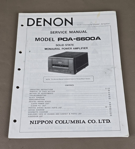 Denon amplificatore potenza - amplificatore, di