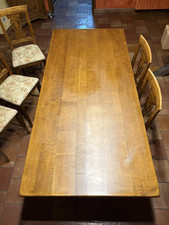 TAVOLO IN LEGNO MASSELLO DI CASTAGNO Più 6 Sedie .