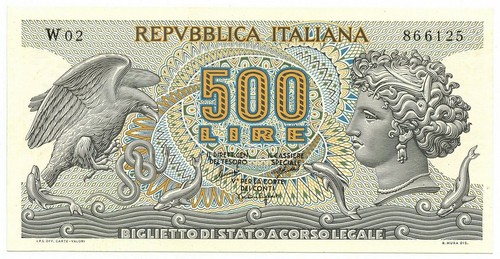 500 lire biglietto stato - di,