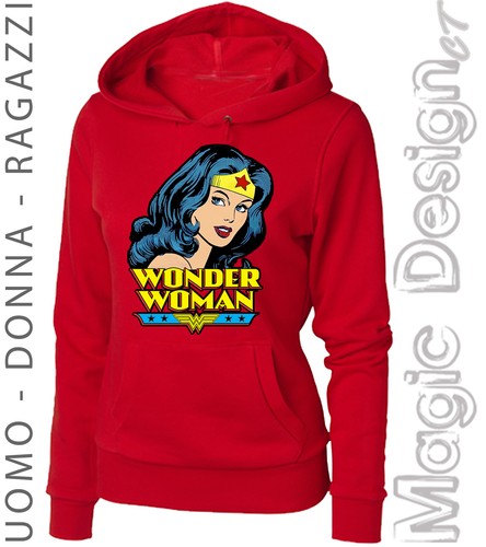 Felpa wonder woman fumetto - wonder,