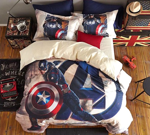 Capitan america letto copri - capitan,