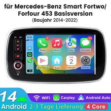 Per Smart Forfour Fortwo 453 2014-22 7''Android 14 Autoradio GPS Navi WIFi 2+64G