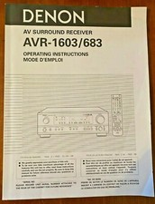 DENON AVR-1603 1683 Manuale d'uso originale istruzioni per l'uso