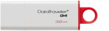 Kingston Datatraveler G4 DTIG432GB PenDrive, USB 3.0, 32 GB, Bianco Rosso