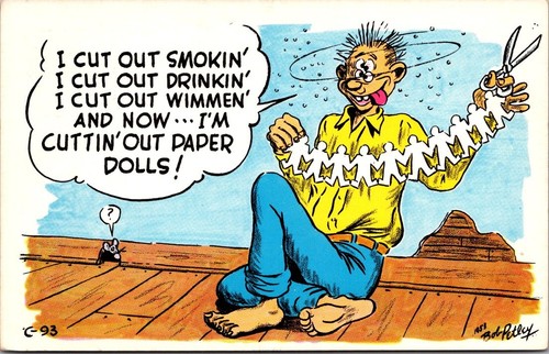 Cartolina umorismo fumetto - cartolina,
