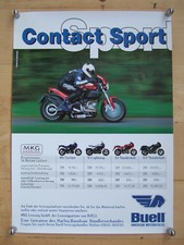 Poster pubblicitario originale Buell® "Contact Sport" 1998, carta 50x70cm, S1 in rosso