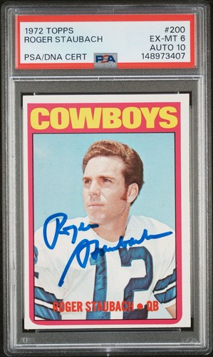 1972 topps roger - roger, staubach