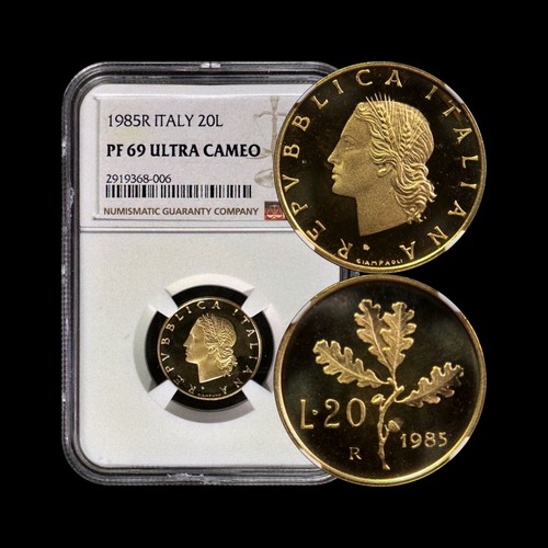 Italia 1985 lire ngc - 1985,, 20