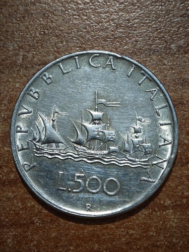 Moneta 500 lire caravelle 1959