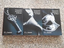 E L James, Trilogia 50 Sfumature Di Rosso, Grigio, Nero Mondadori 2012   A1914